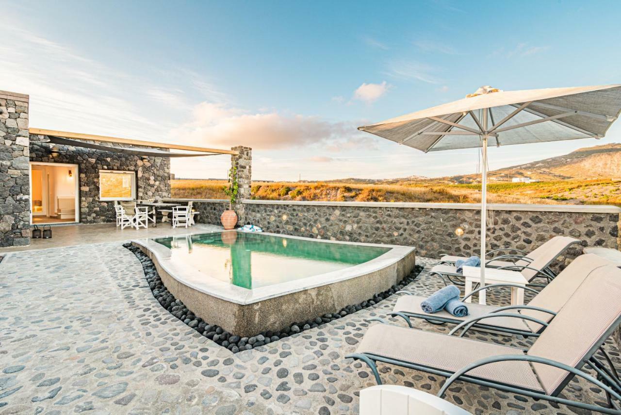 Klimata House - Private Jacuzzi Pool & Bbq Villa Vlychada Luaran gambar