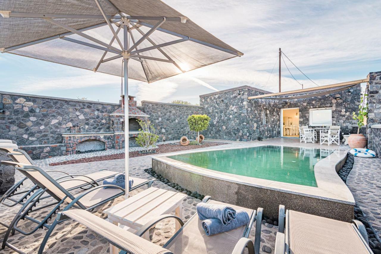 Klimata House - Private Jacuzzi Pool & Bbq Villa Vlychada Luaran gambar